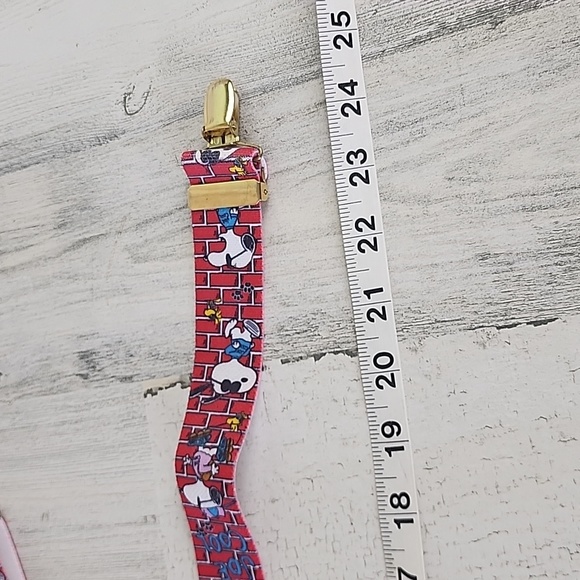 Snoopy Peanuts Joe Cool red adjustable kids suspenders - Picture 3 of 3